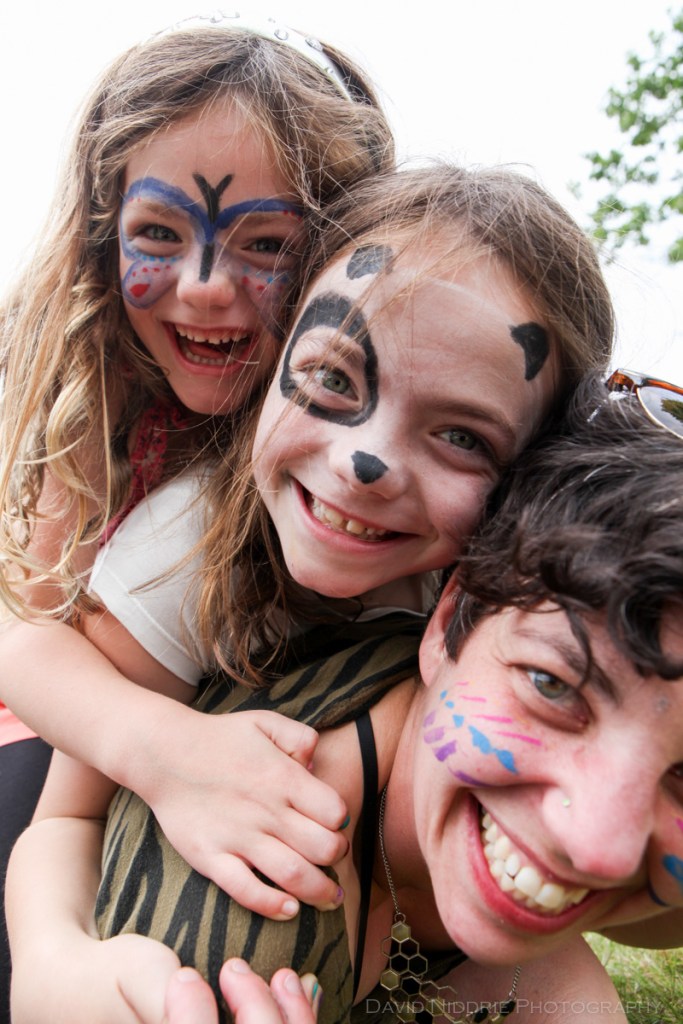 Festival attendees having a great time.