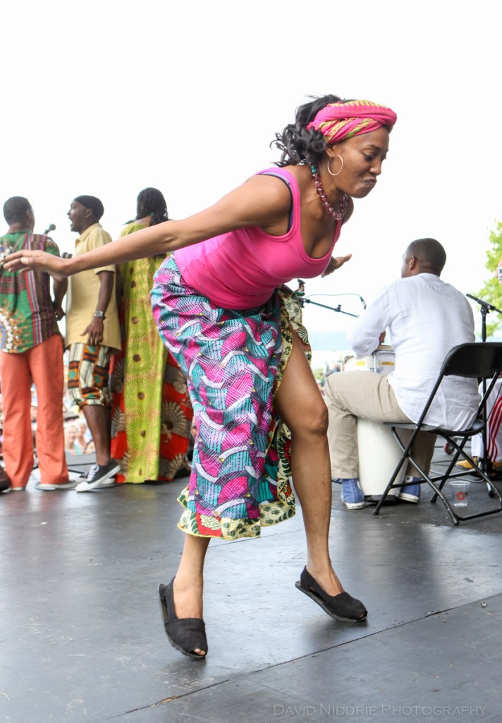 Betsayda Machado y La Parranda el Clavo performs at the Vancouver Folk Music Fesival.