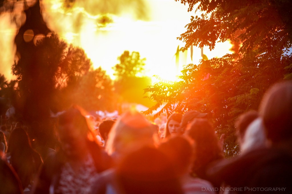 Evening Light at the Vancouver Folk Music Fesival.