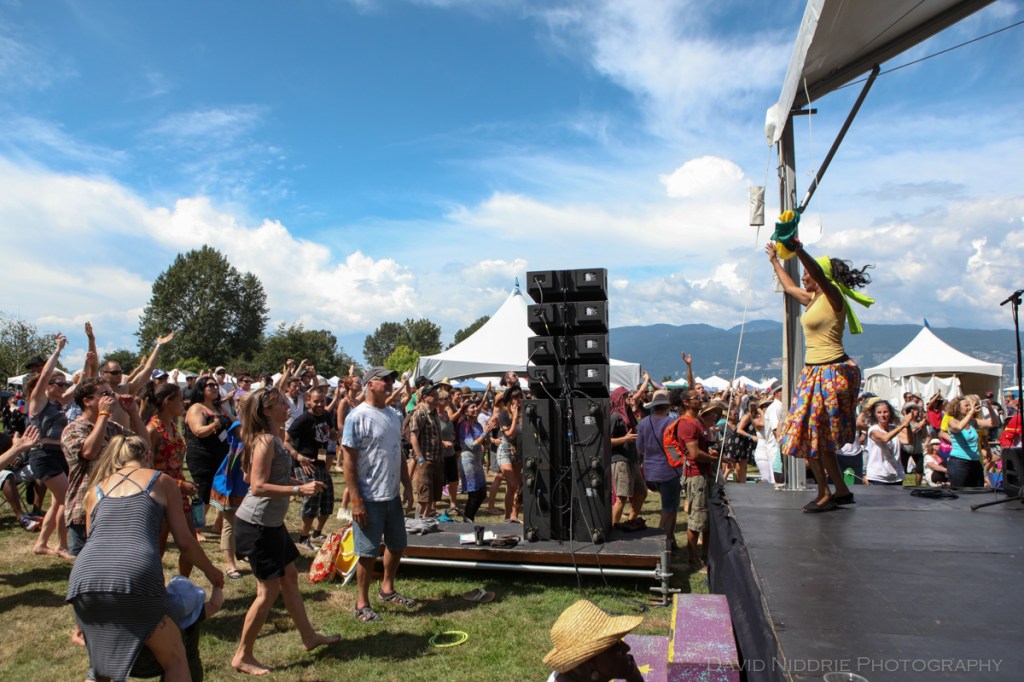Side stage at Vancouver Folk Music Festival.