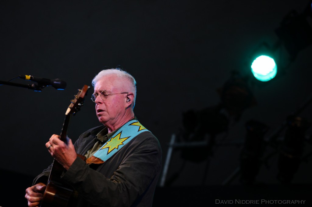 Bruce Cockburn performs at Vancouver Folk Music Festival.