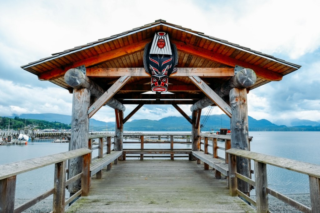Exterior of the U'mista cultural centre in Alert Bay, BC.