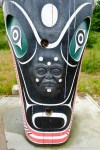 Base of a Totem Pole in Alert Bay, Cormorant Island,&nbsp;BC.