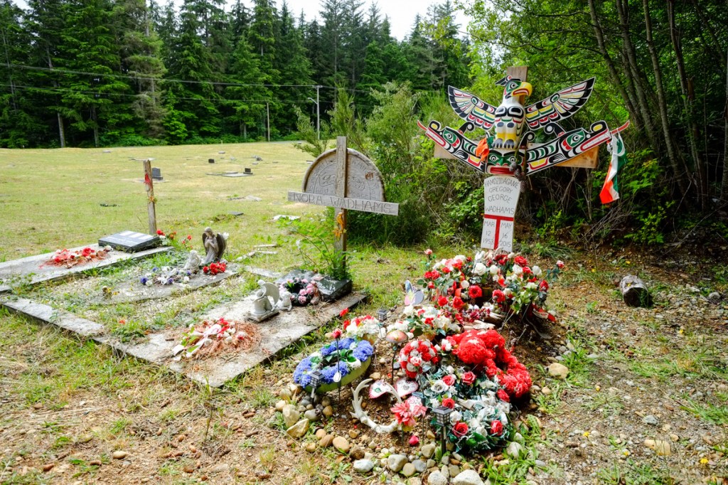 Graveyard in Alert Bay, BC.