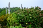 Traditional Namgis burial grounds, Alert Bay, Cormorant Island,&nbsp;BC.